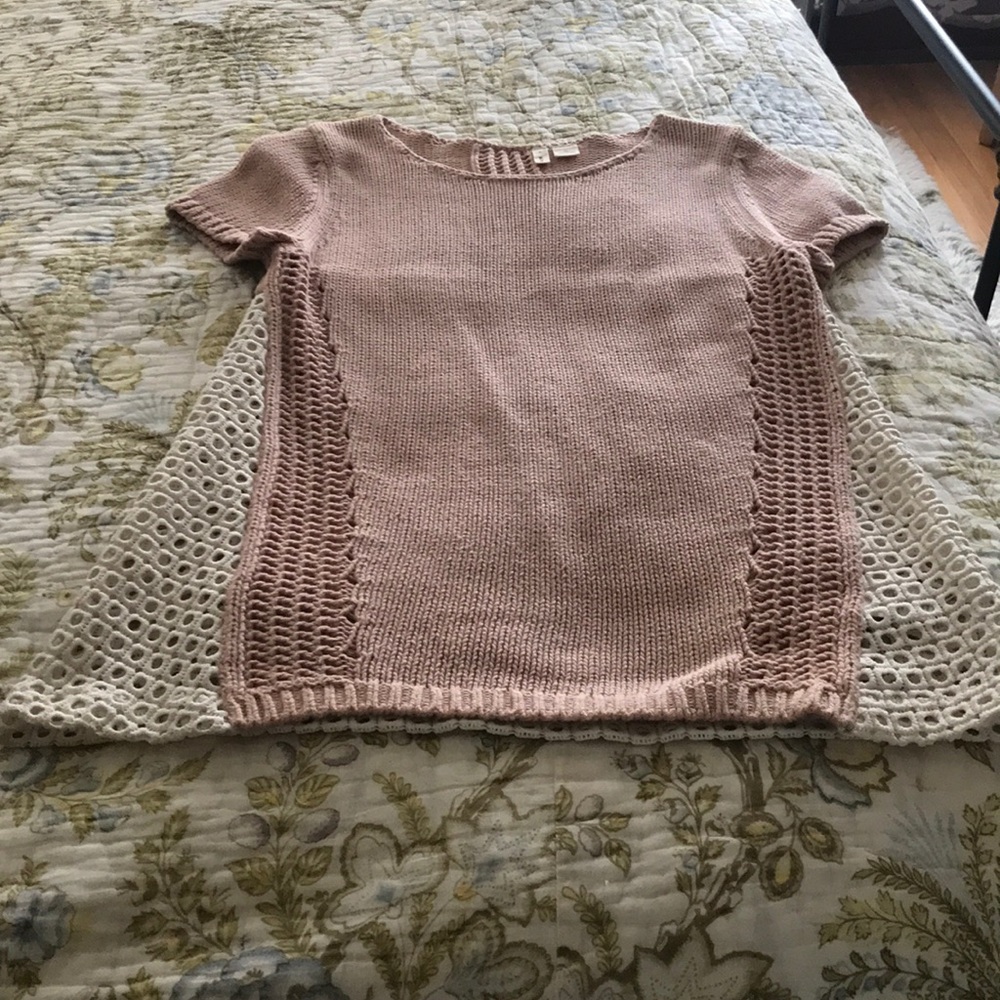 Anthropologie Moth Knit & Lace XS Top